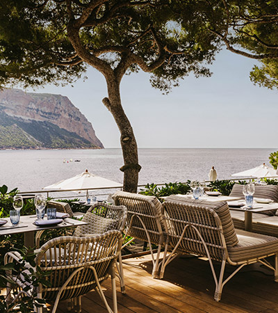 Restaurant et bar bord de mer à Cassis